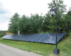 Wellesley College solar panels
