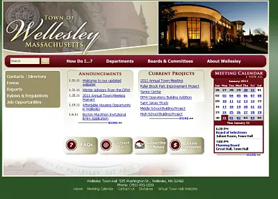 new wellesley website