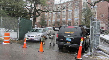 K-9 unit at Wellesley High old march